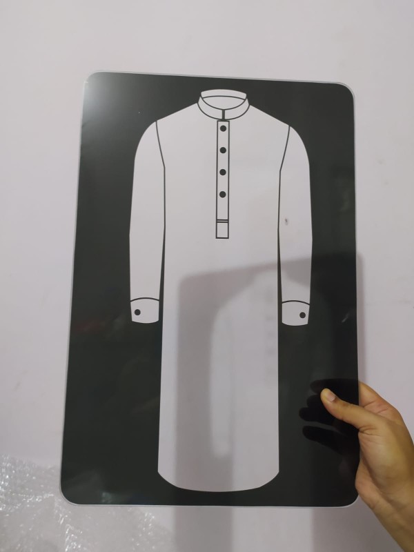 Acrylic Jubba Designing Frame 15/10 Inch 3mm